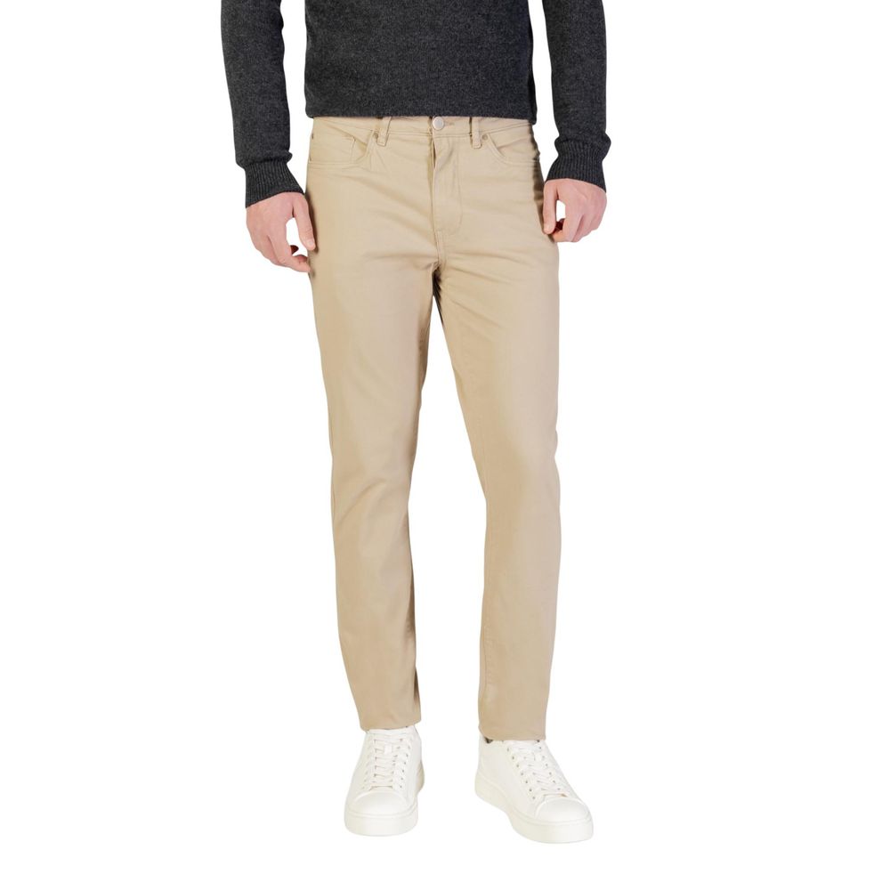 Pantalon skinny en coton beige Borghese
