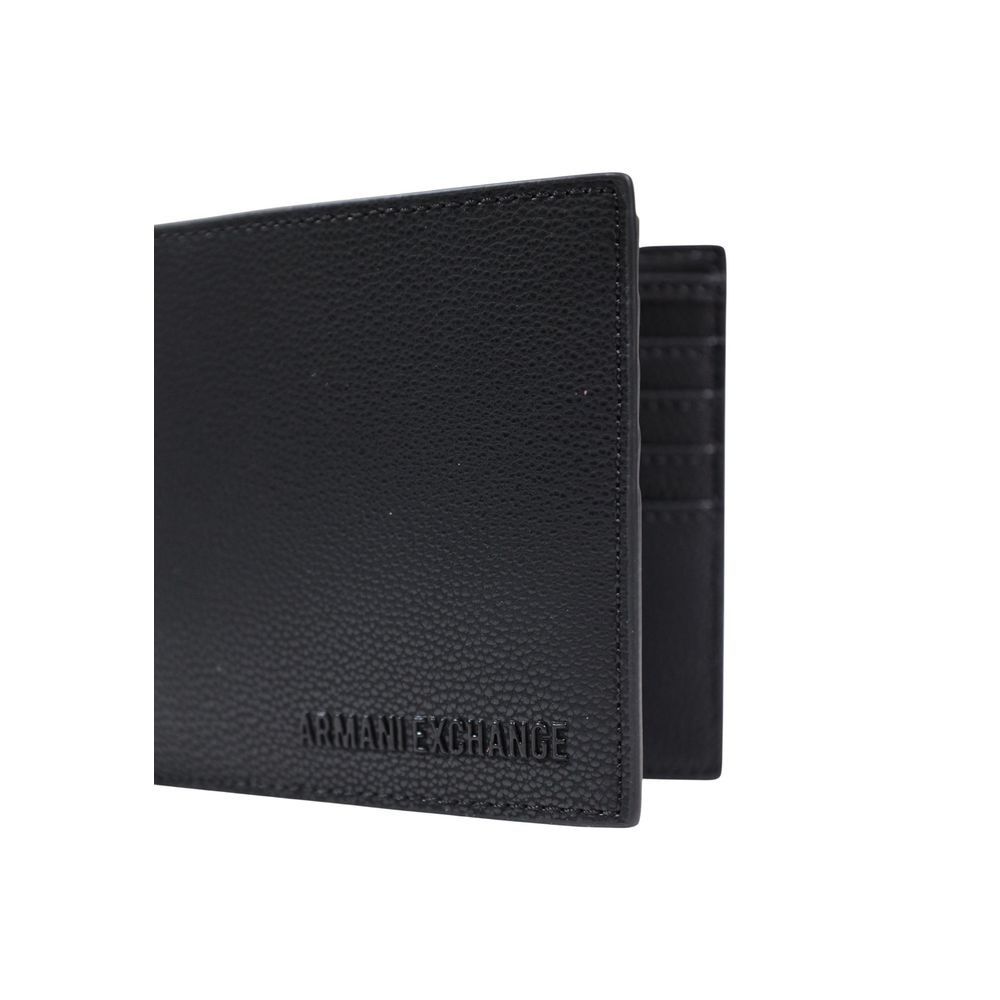 Armani Exchange Black Wallet for Men detail view