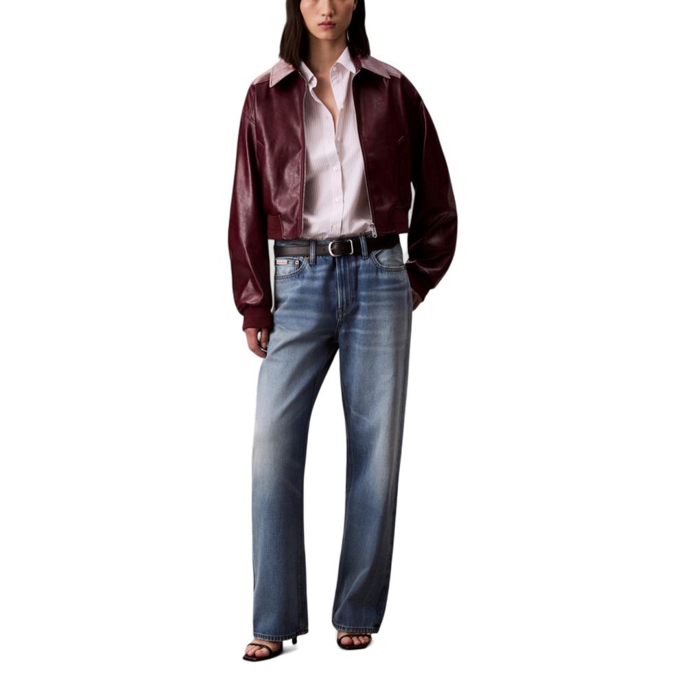 Calvin Klein Jeans Red Leather Jackets for Women detail view