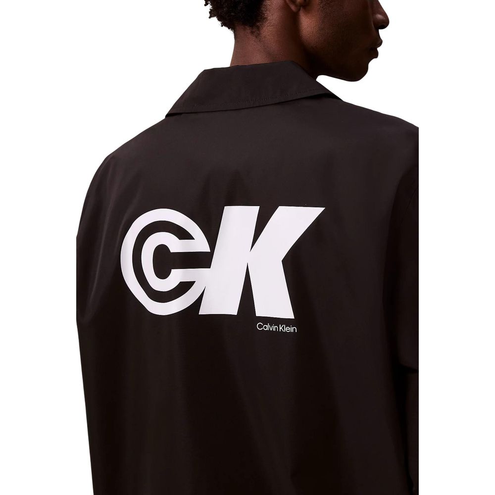 Calvin Klein Jeans Black Shell Jacket for Men side view