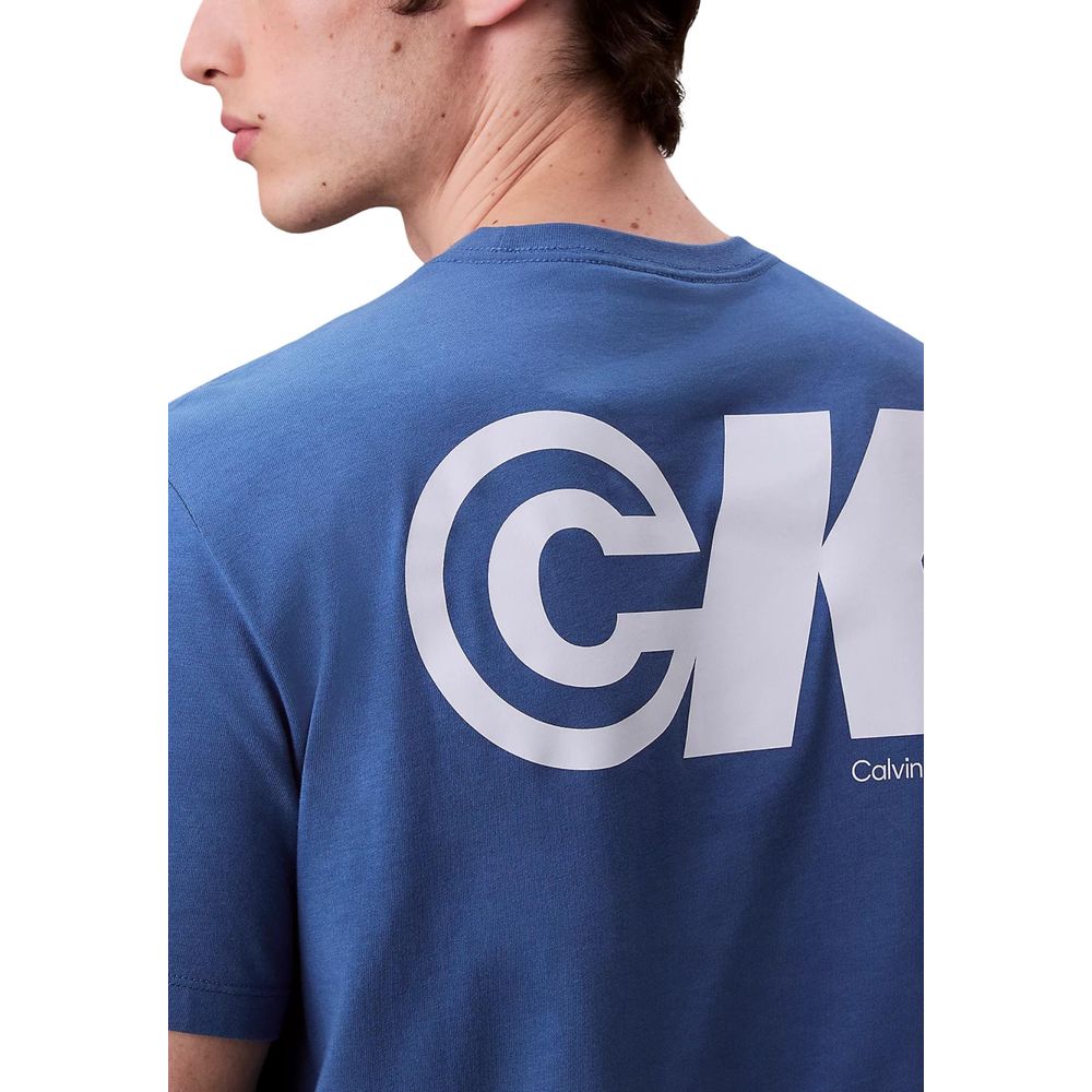 Calvin Klein Jeans Blue T-Shirt for Men side view