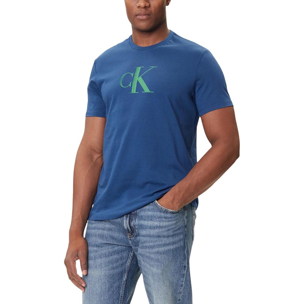 T-shirt en coton bleu Calvin Klein Jeans