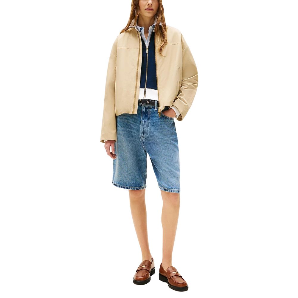 Tommy Hilfiger Beige Bomber for Women side view
