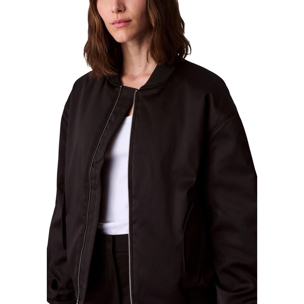 Calvin Klein Jeans Black Bomber for Women side view