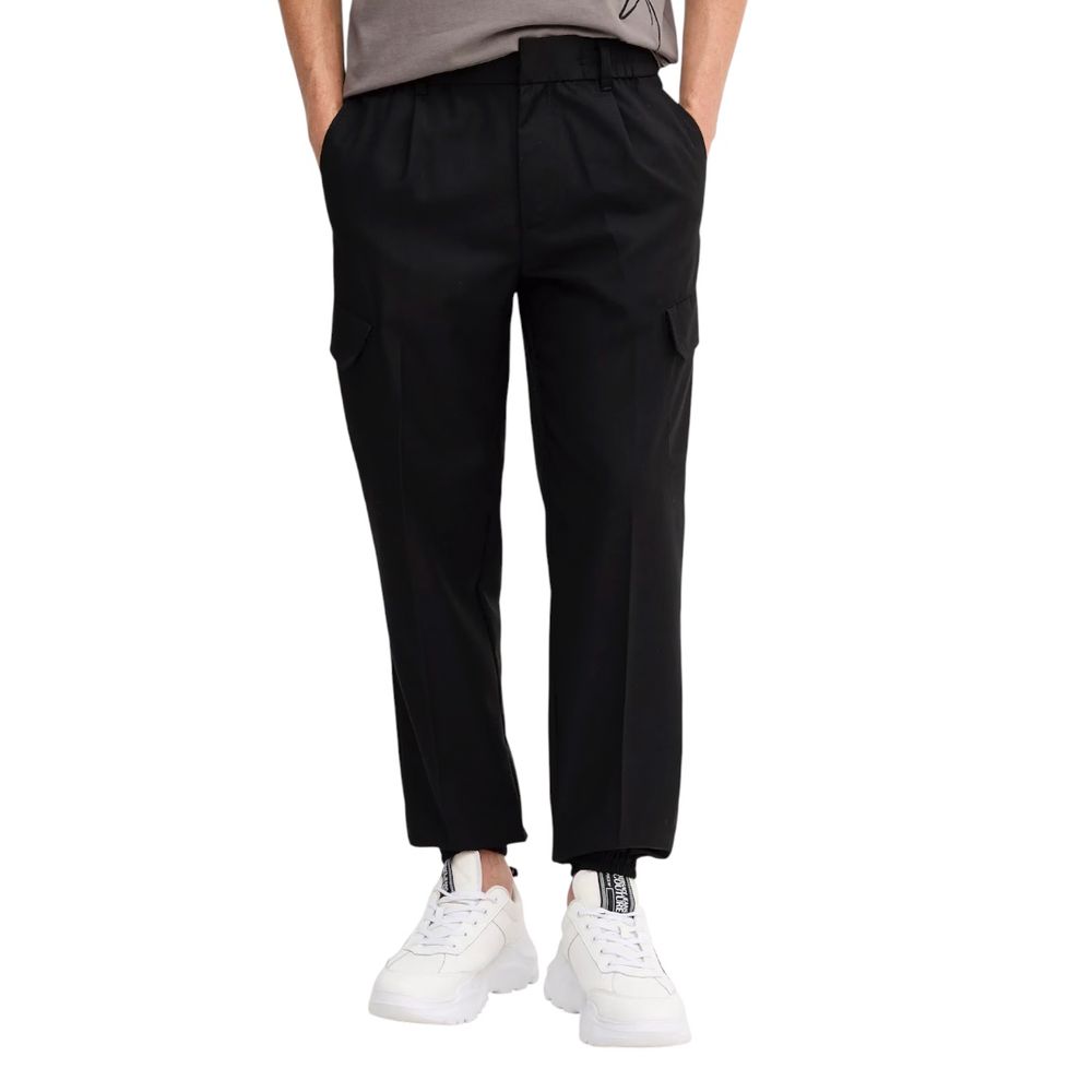 Armani Exchange Black Casual Pants for Men