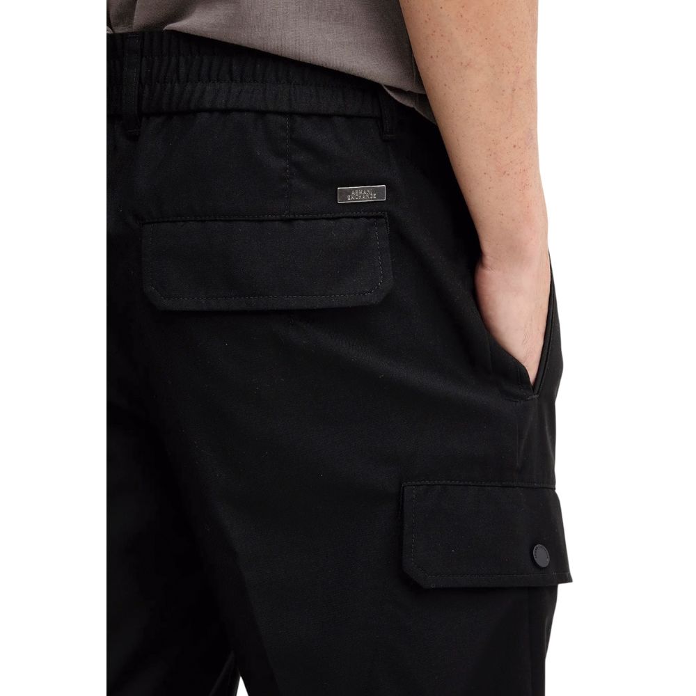 Armani Exchange Black Casual Pants for Men side view