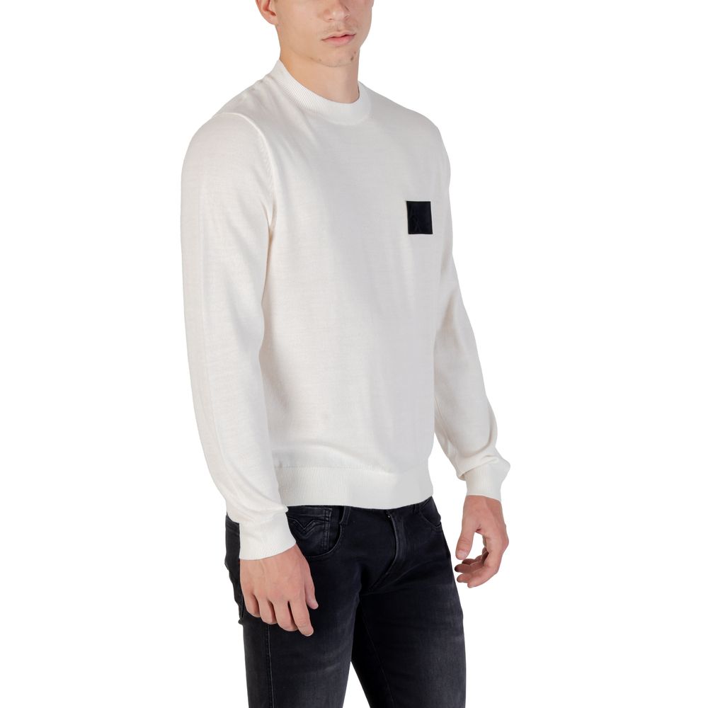 Armani Exchange White Sweatshirt for Men detail view