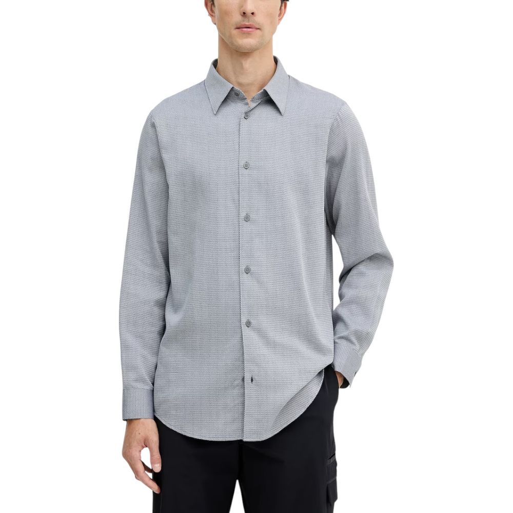 Armani Exchange Black Dress Shirt for Men