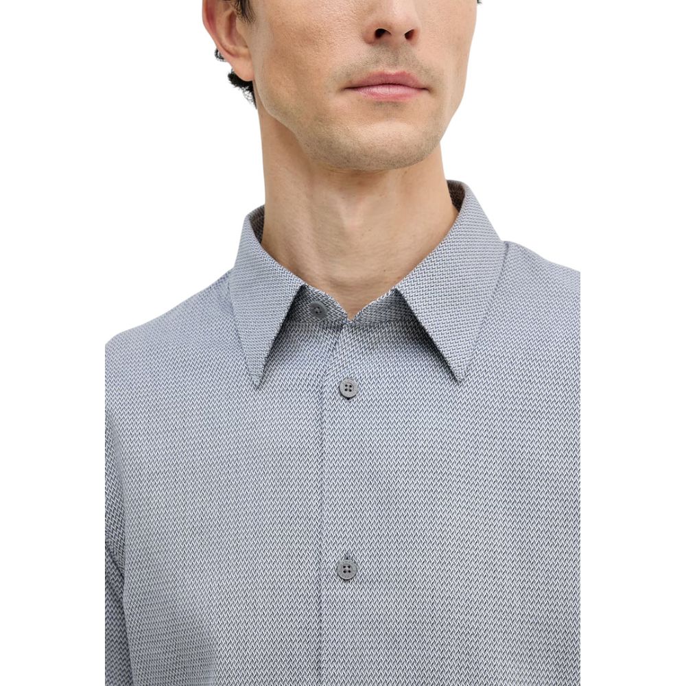 Armani Exchange Black Dress Shirt for Men side view