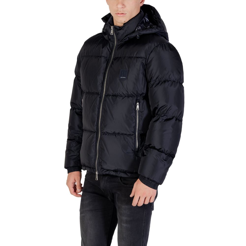 Armani Exchange Blue Coat for Men side view