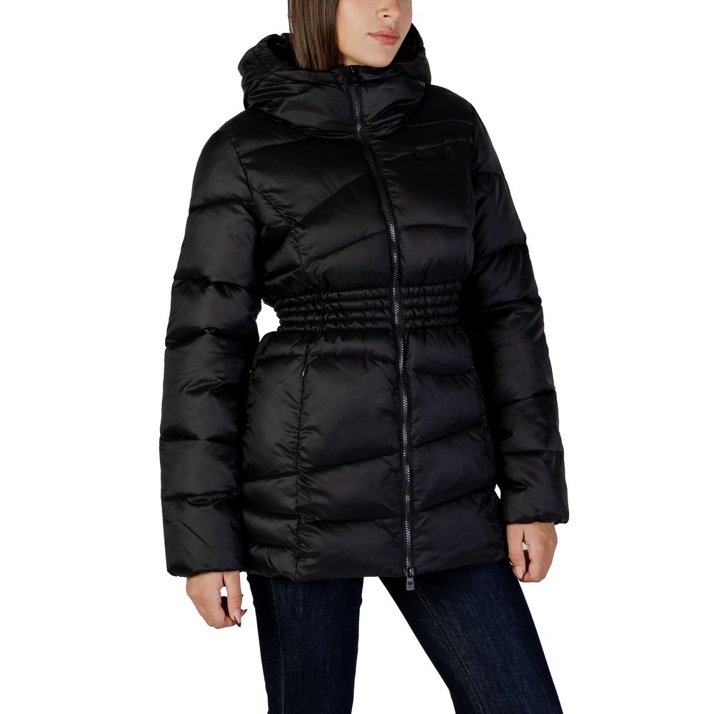 EA7 Emporio Armani Black Bomber for Women side view