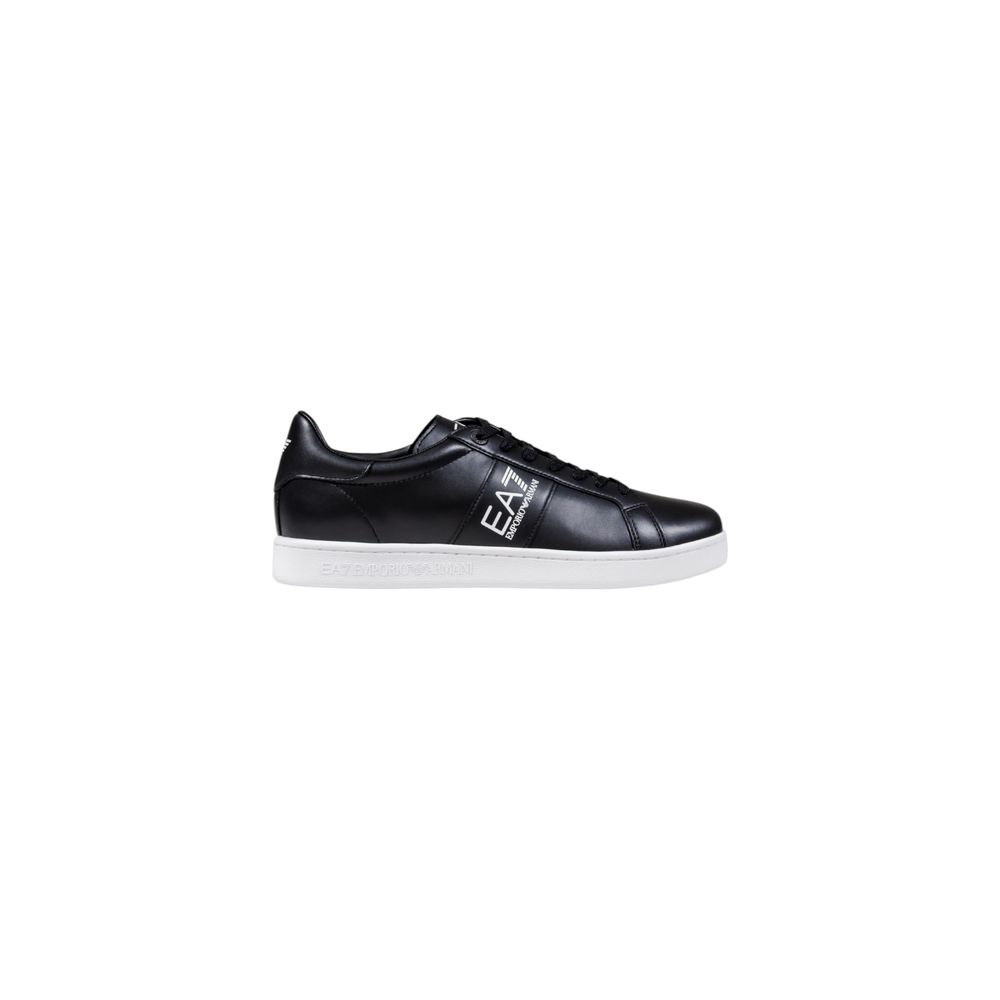 Baskets EA7 Emporio Armani en cuir noir et blanc