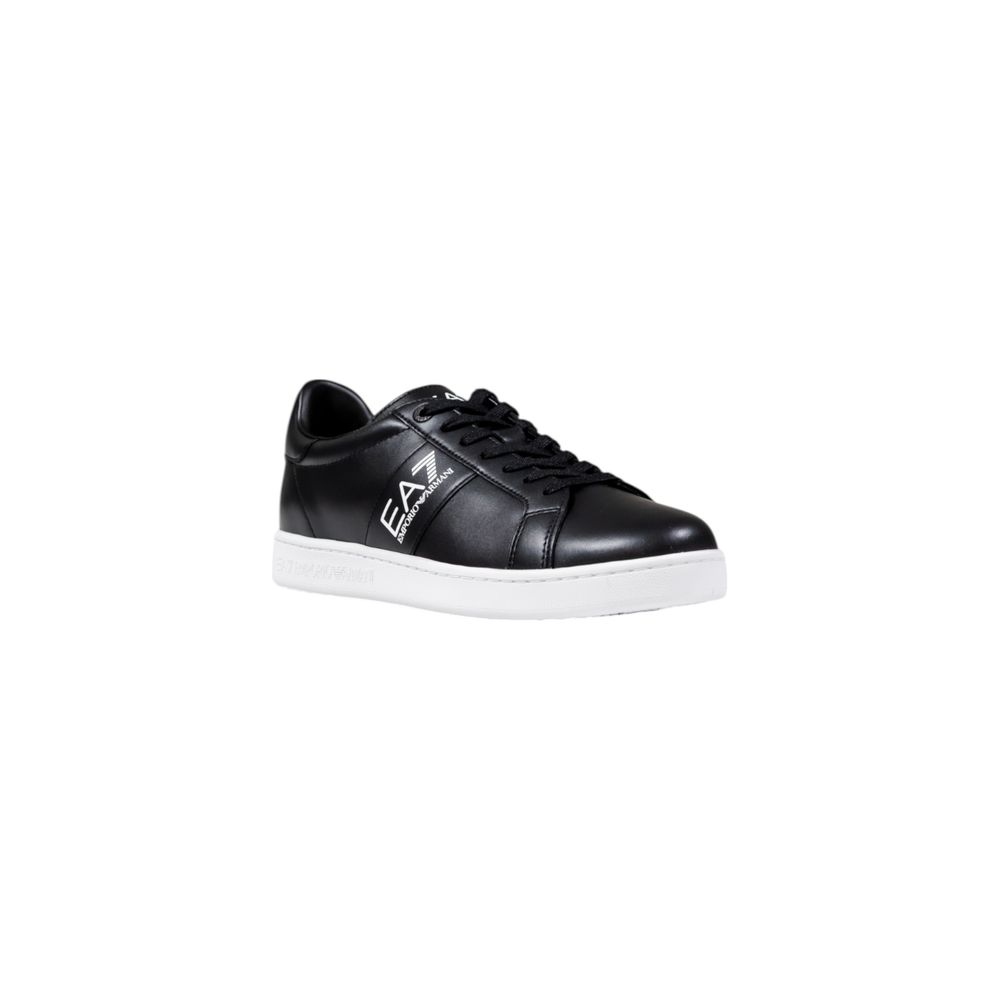 Baskets EA7 Emporio Armani en cuir noir et blanc