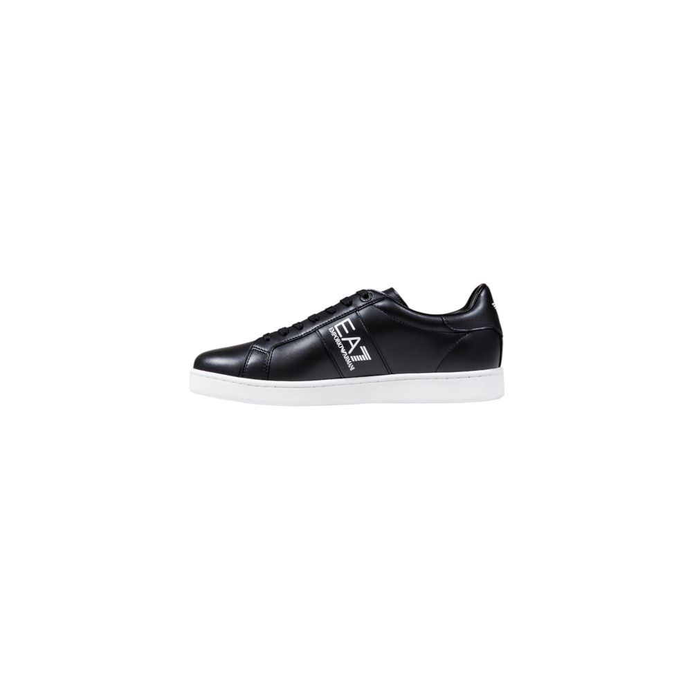 Baskets EA7 Emporio Armani en cuir noir et blanc