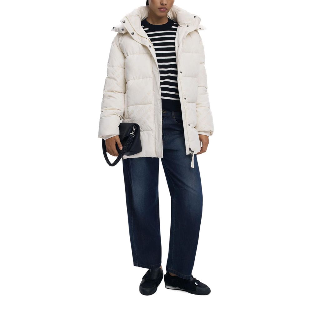 Desigual White Coat for Women detail view