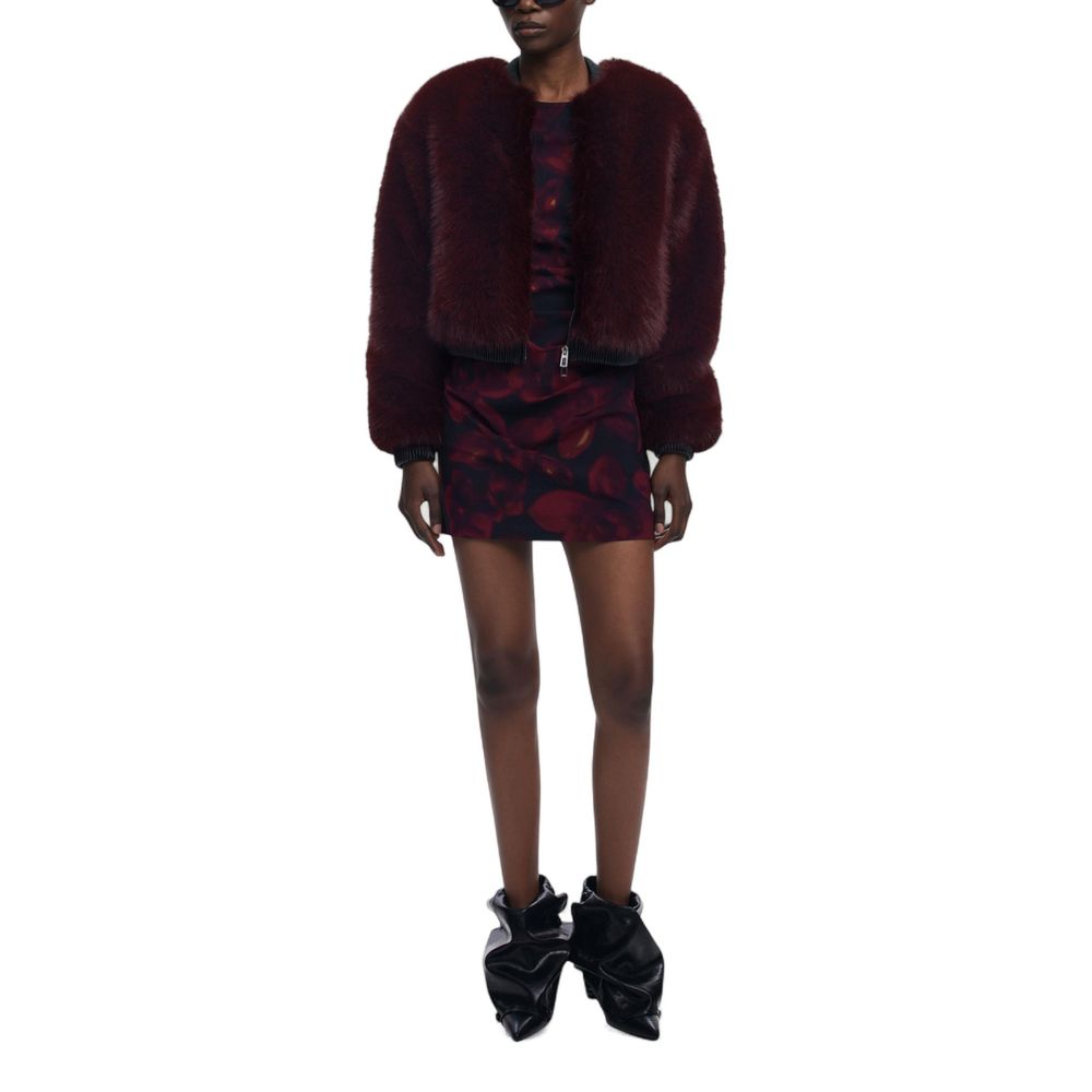Desigual Red Jacket for Women detail view