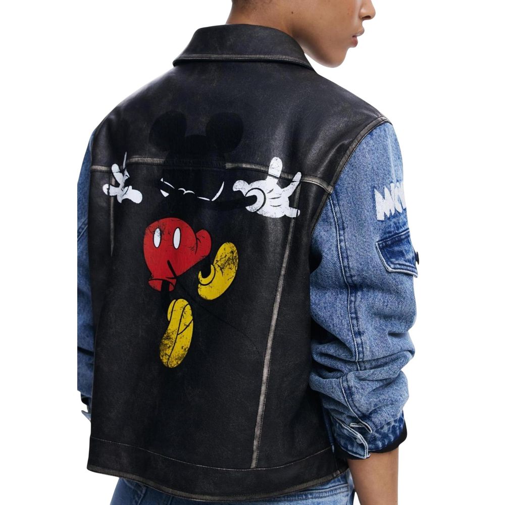 Desigual Blue Denim Jackets for Women detail view