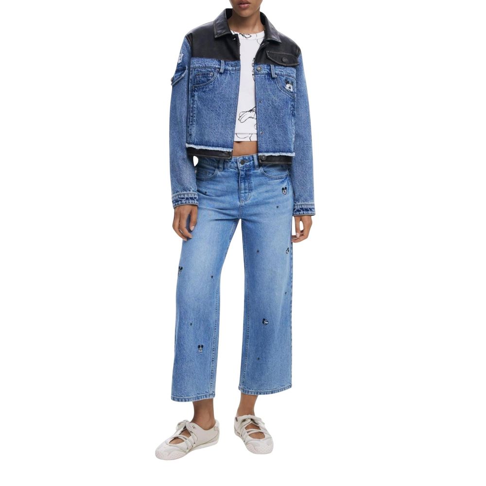 Desigual Blue Denim Jackets for Women additional view