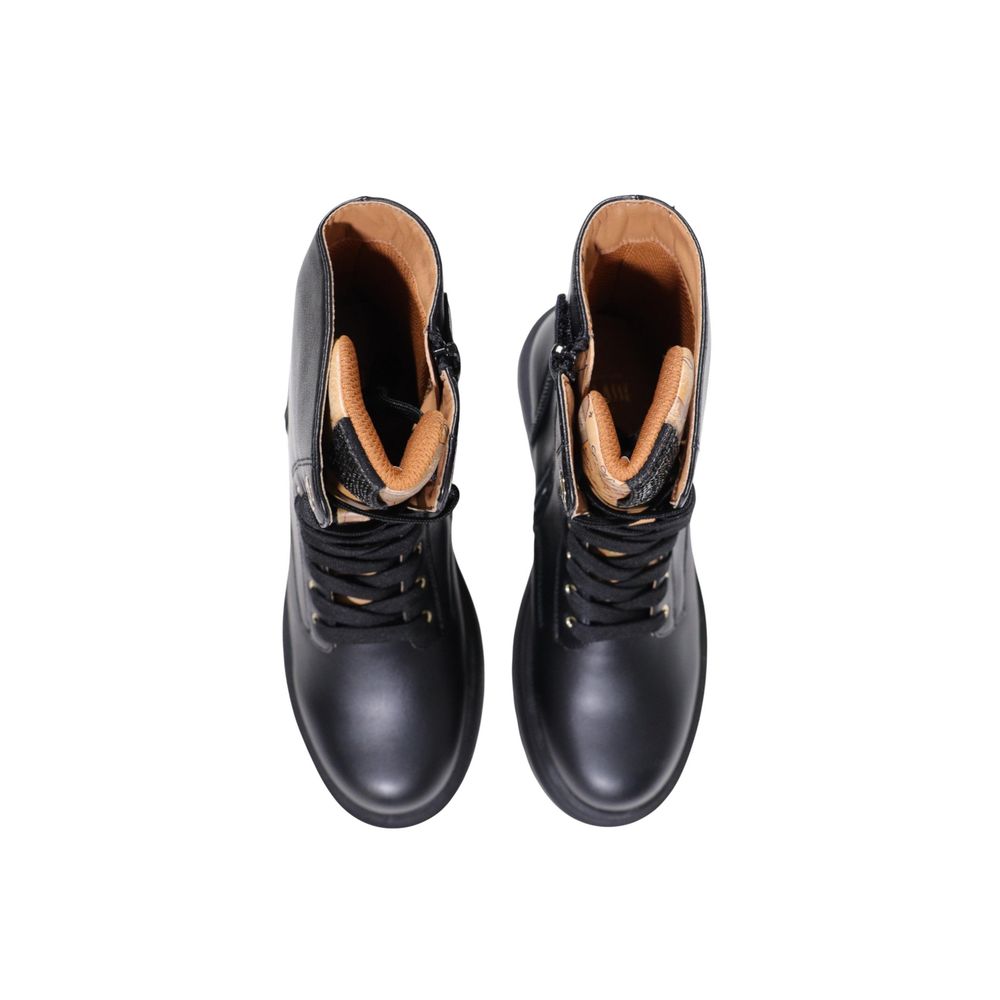 Bottes à lacets Alviero Martini Prima Classe en polyéthylène noir