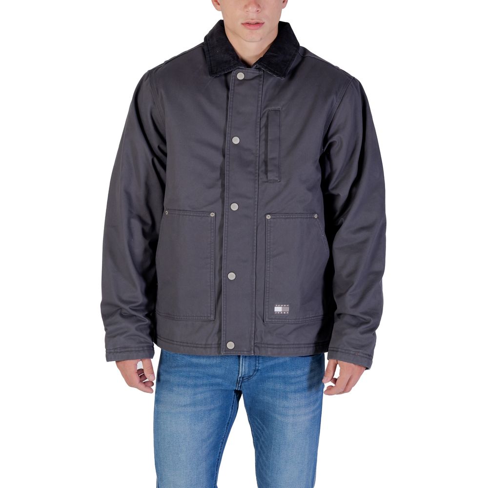 Tommy Hilfiger Jeans Grey Denim Jackets for Men