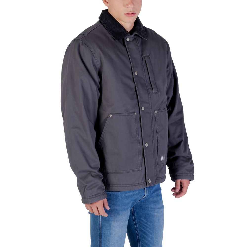 Tommy Hilfiger Jeans Grey Denim Jackets for Men detail view