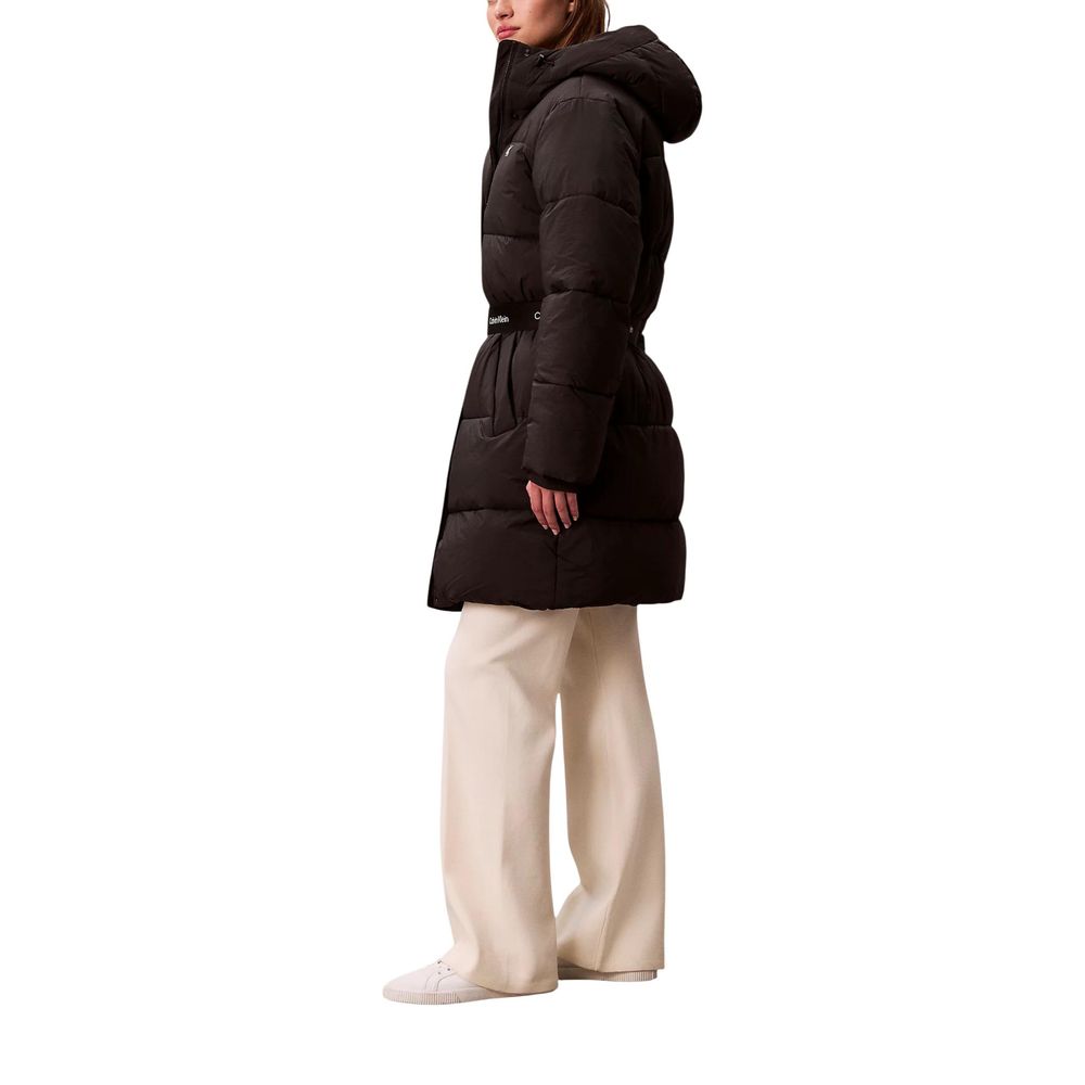 Calvin Klein Jeans Black Coat for Women side view