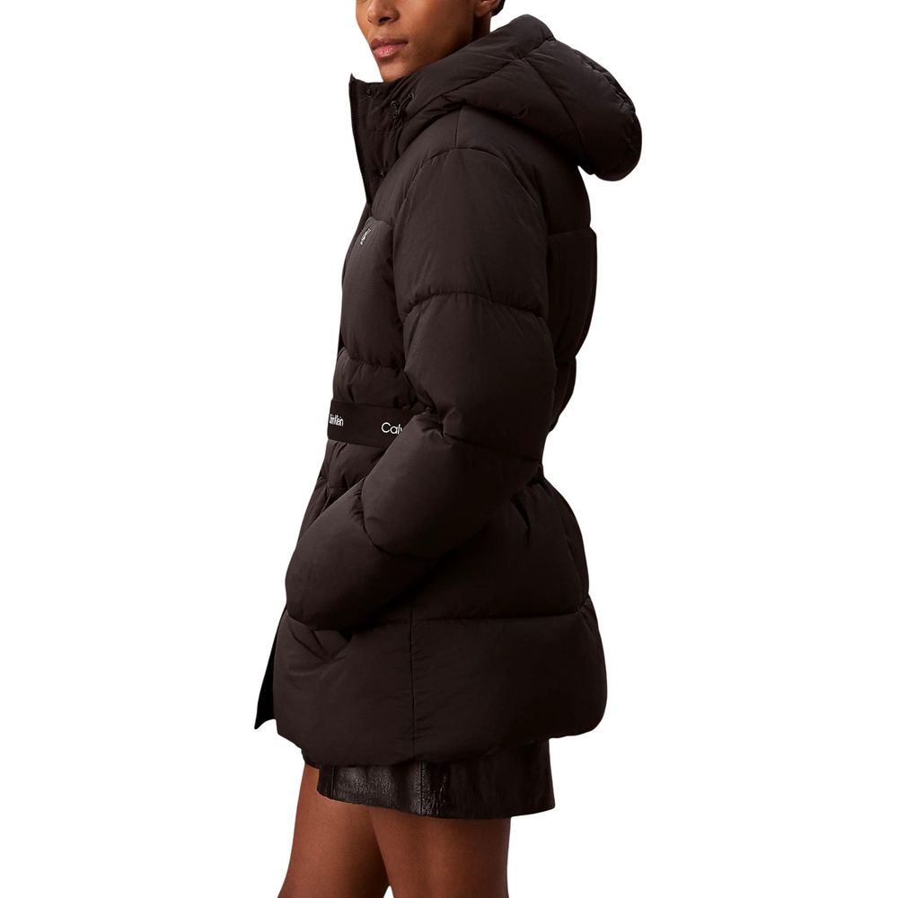 Calvin Klein Jeans Black Coat for Women side view