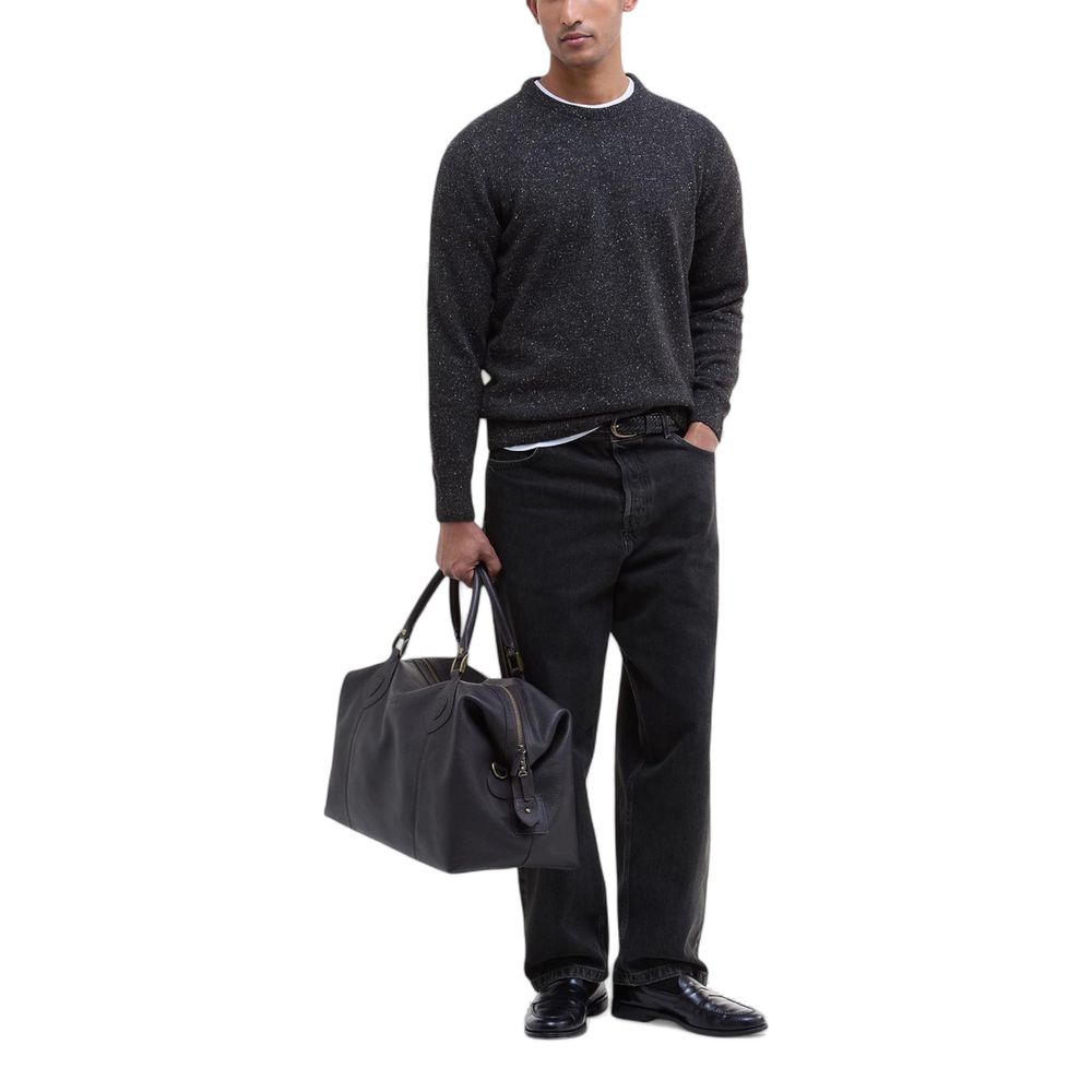 Sweat-shirt en laine noire Barbour