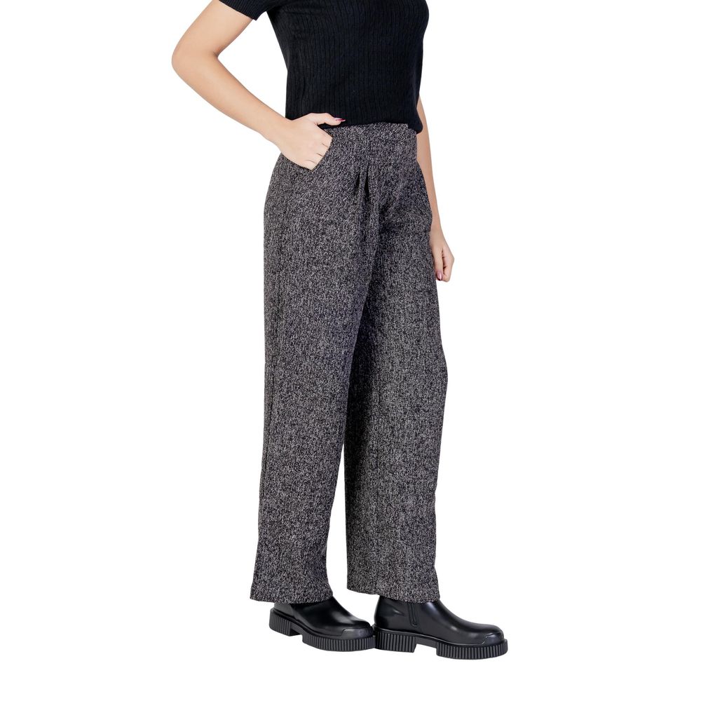 Jacqueline De Yong Black Flared Pants for Women detail view