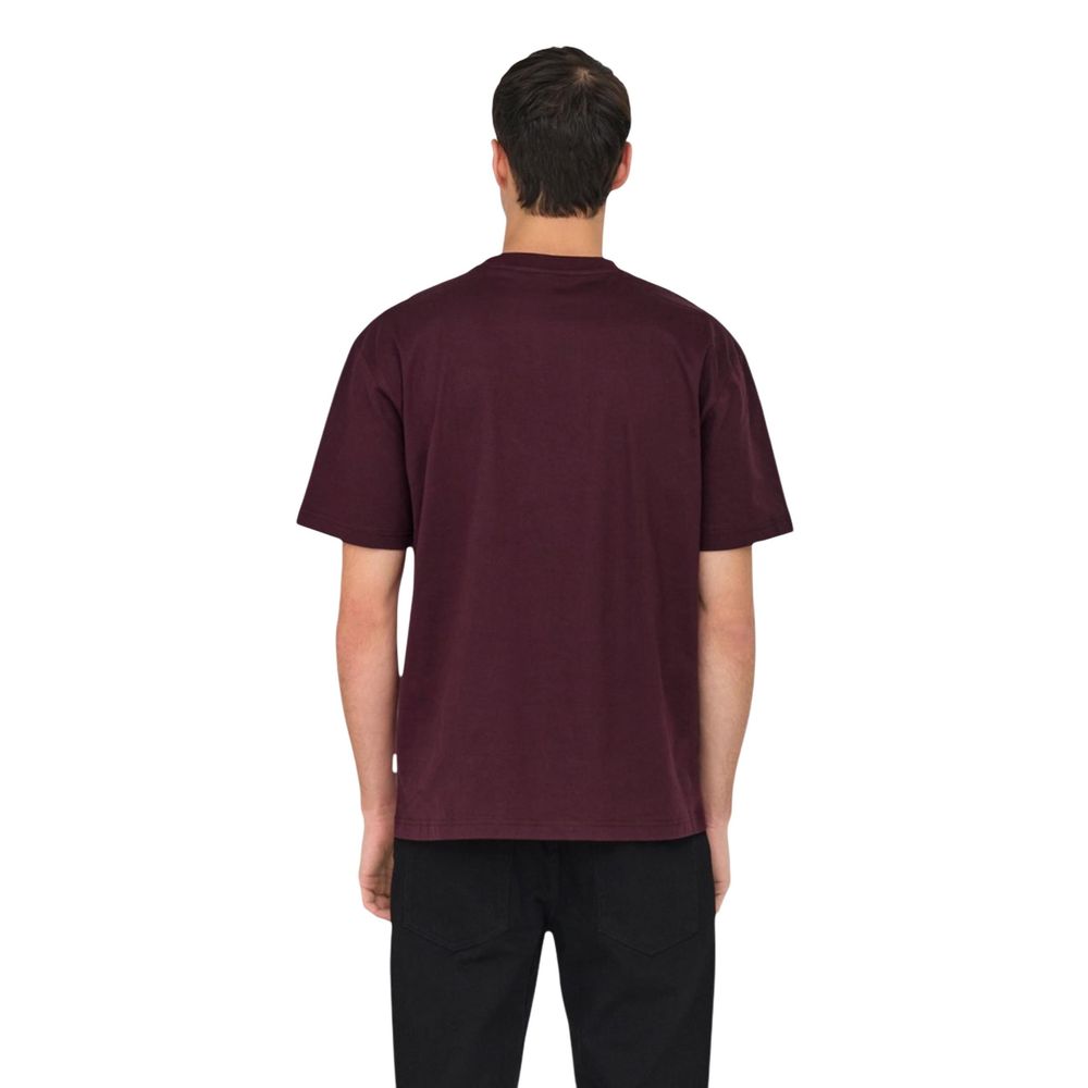 Only & Sons Red T-Shirt for Men alternate view