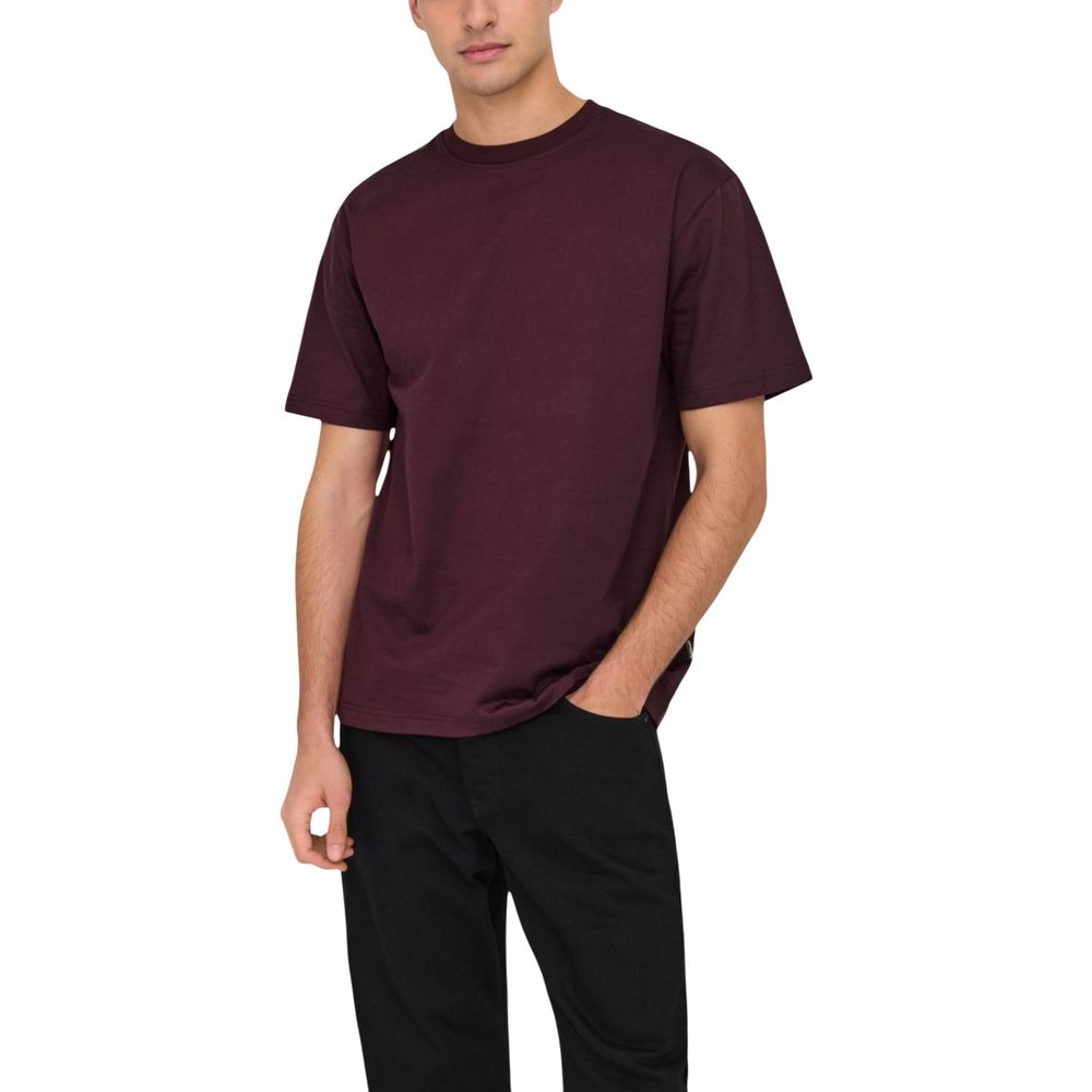 Only & Sons Red T-Shirt for Men detail view