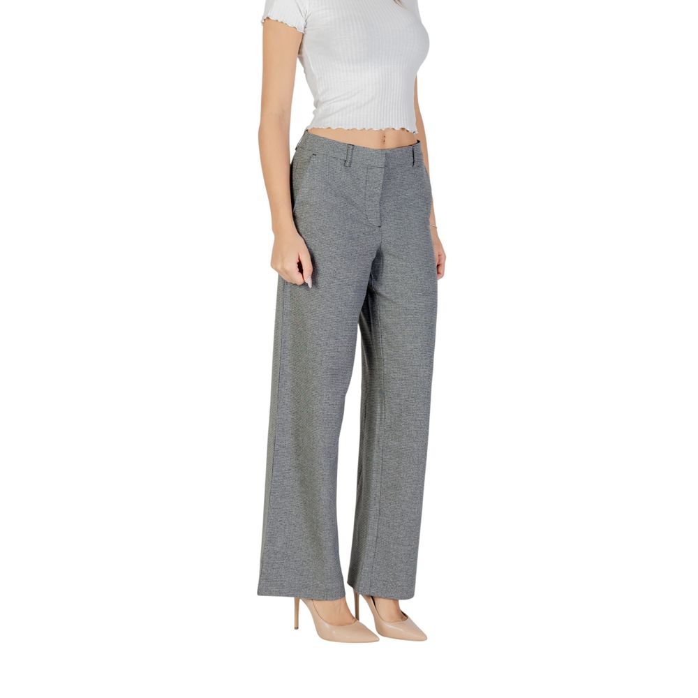 Only Grey Casual Pants for Women side view