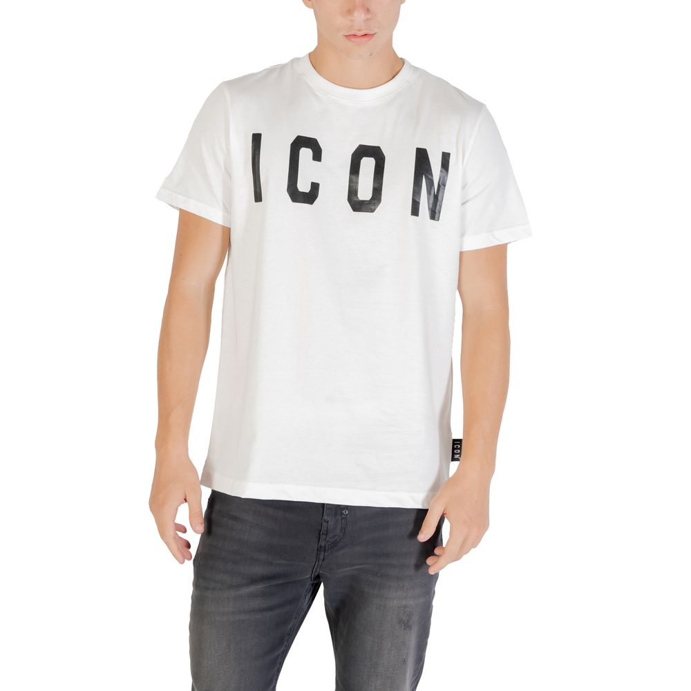 T-shirt en coton noir et blanc Icon