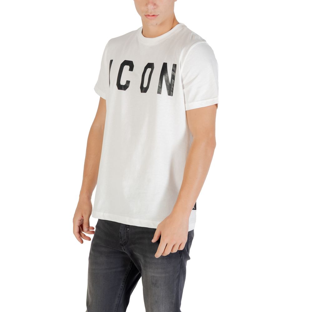 T-shirt en coton noir et blanc Icon