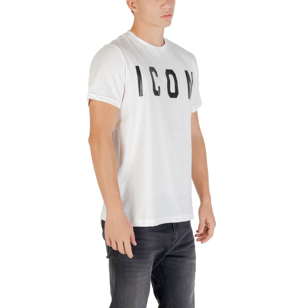 T-shirt en coton noir et blanc Icon