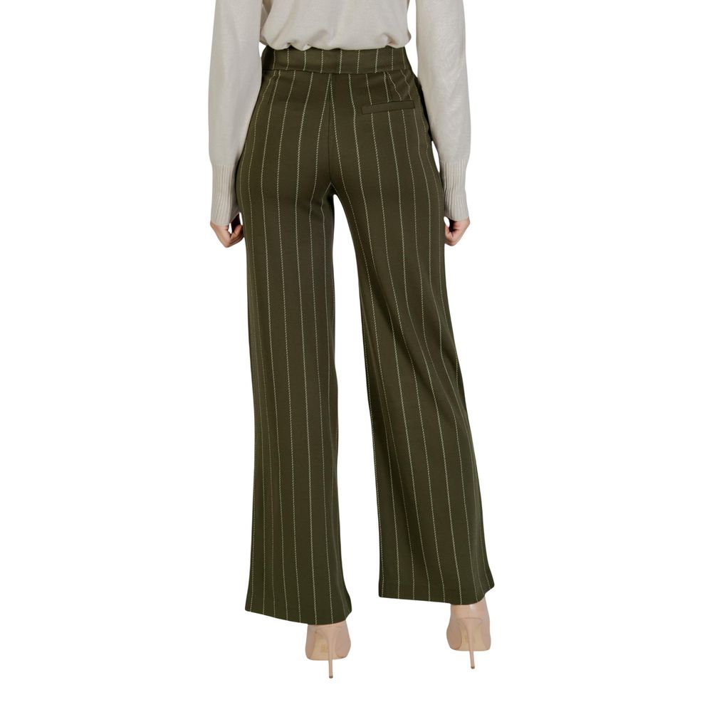 Pantalon Décontracté Bicolore en Viscose ICHI