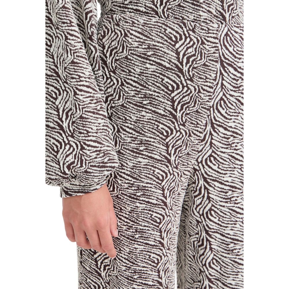 ICHI Brown Casual Pants for Women side view