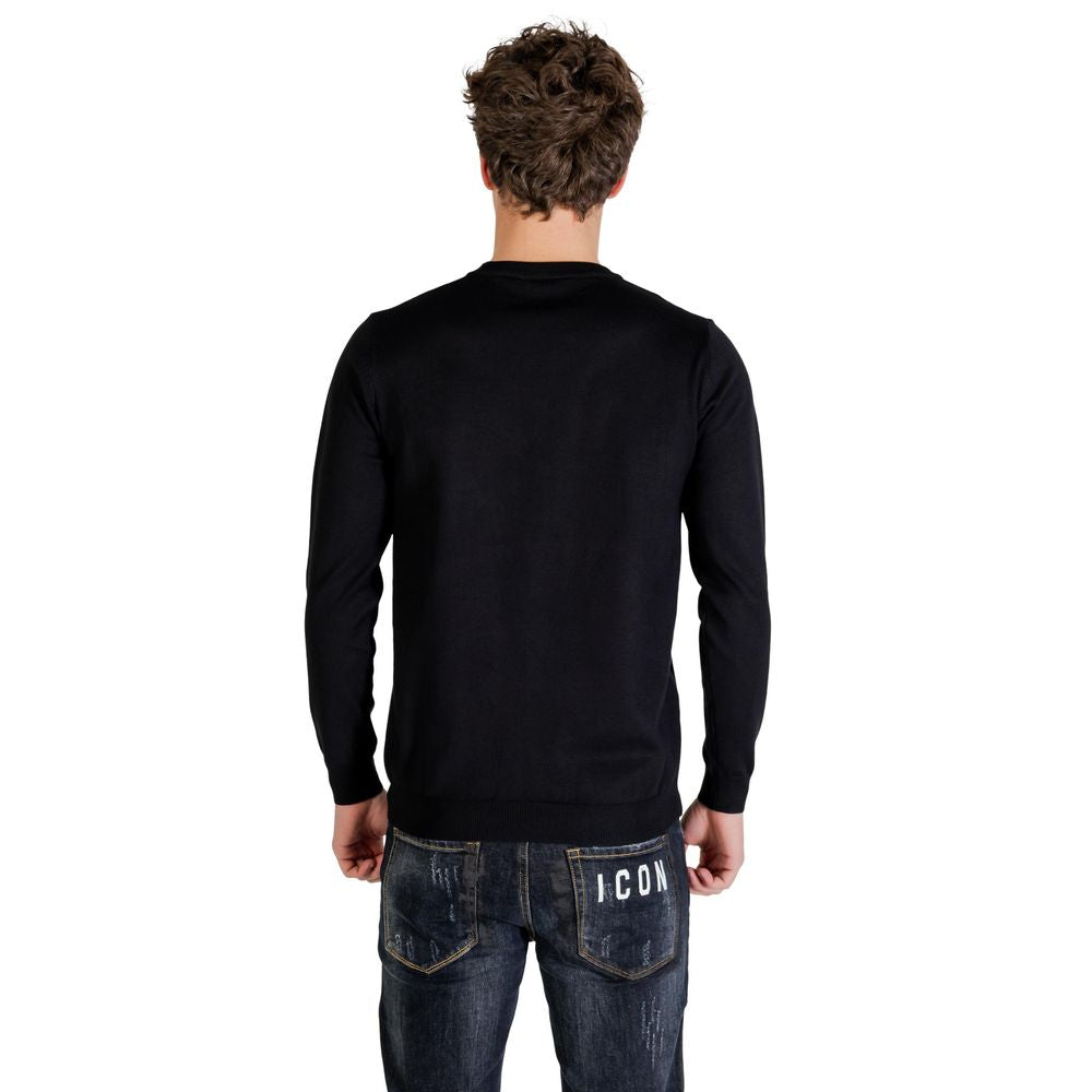 Sweat-shirt noir en viscose Icon