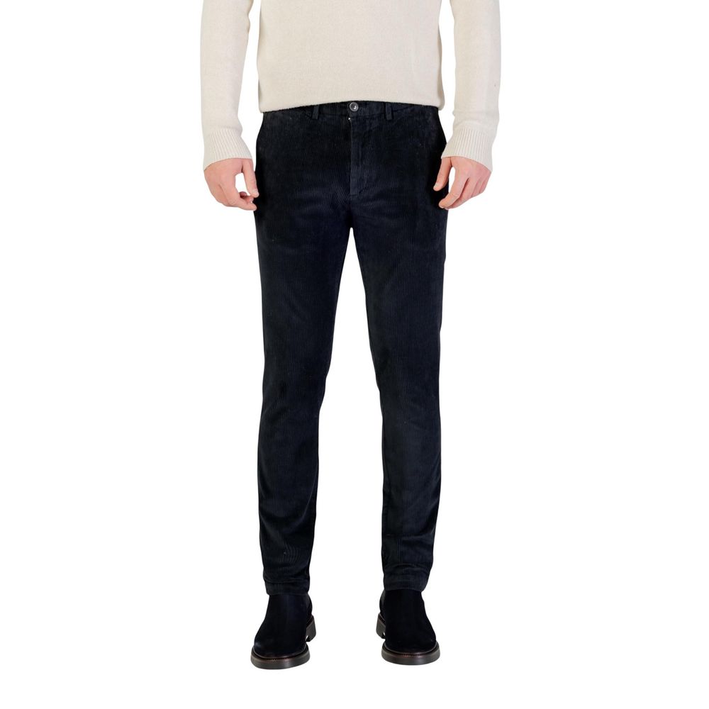 Pantalon décontracté Borghese en coton bleu