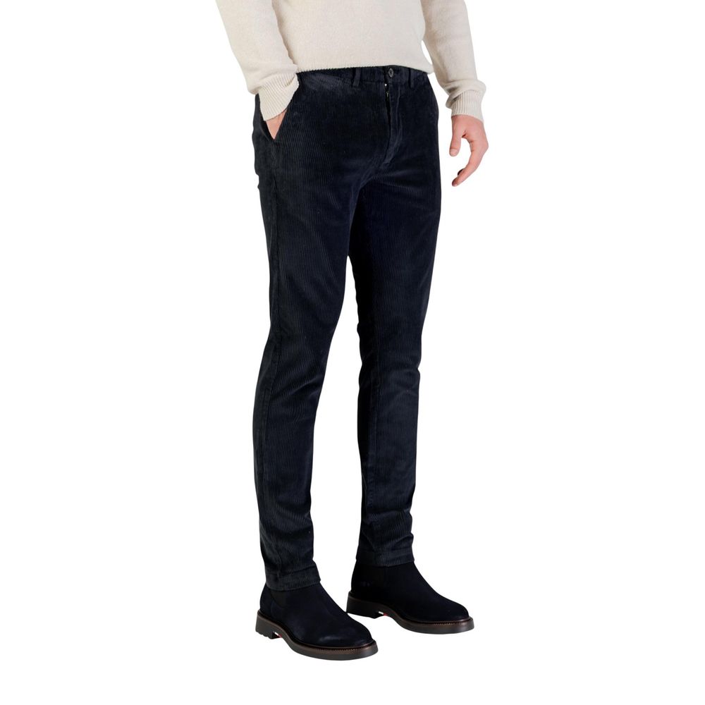 Pantalon décontracté Borghese en coton bleu