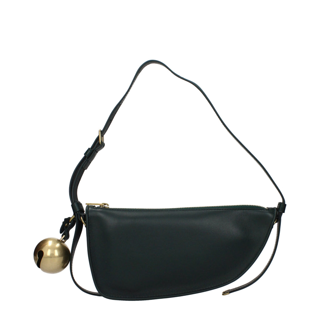 Sac à bandoulière Burberry en cuir vert