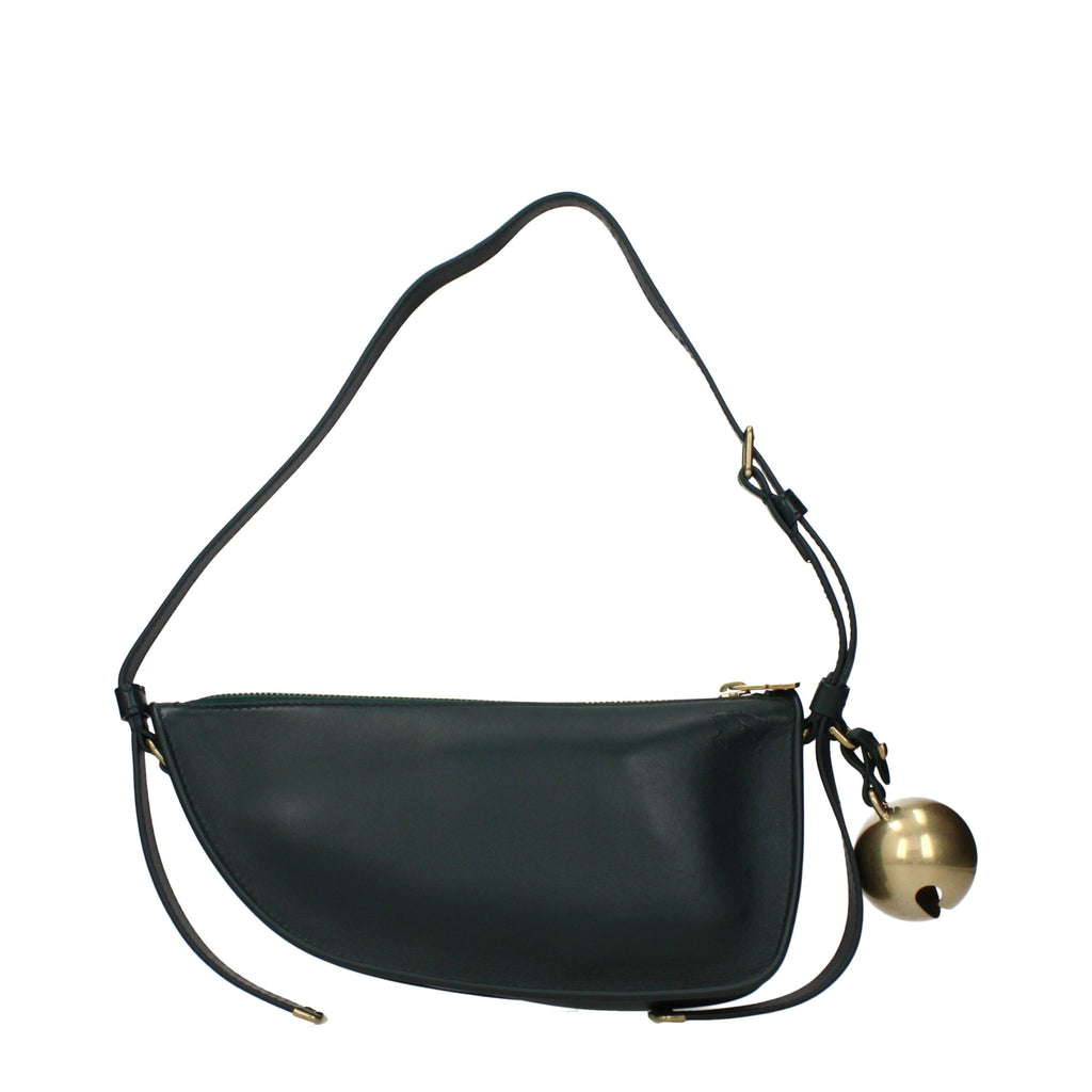 Sac à bandoulière Burberry en cuir vert