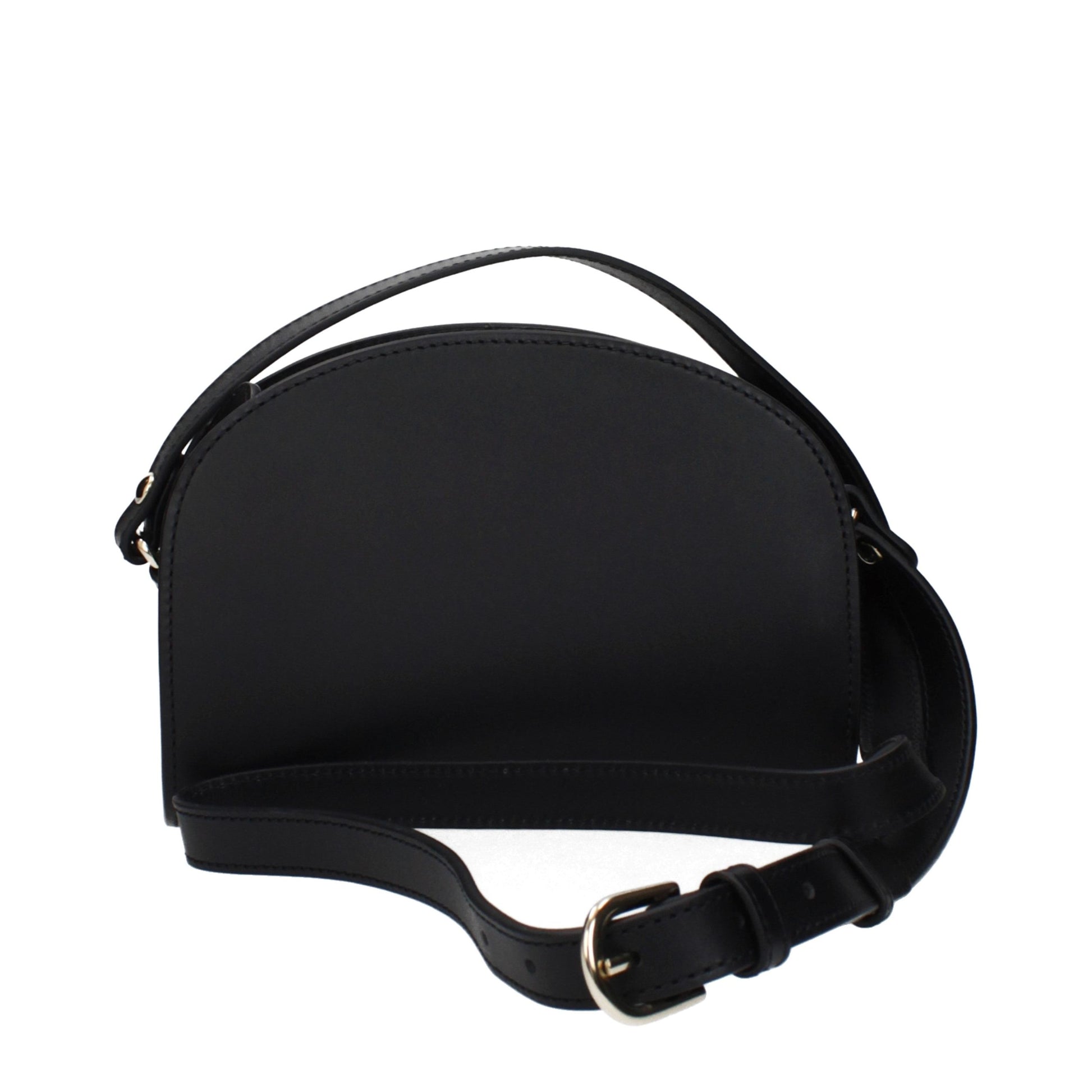 Sac bandoulière A.P.C. en cuir noir