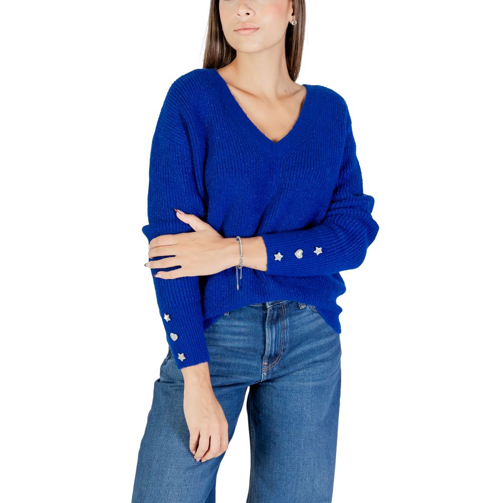 Sweat-shirt Morgan De Toi en polyester bleu