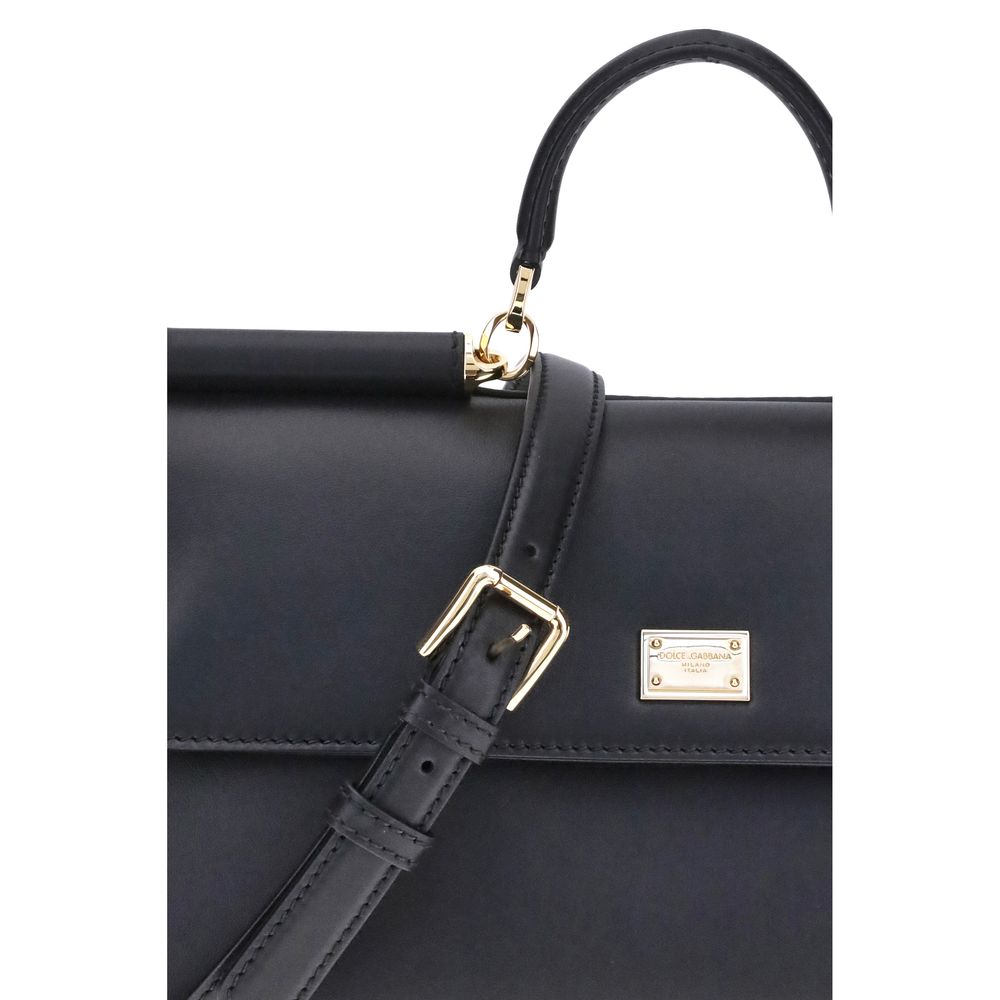 Dolce & Gabbana Black Shoulder Bag for Women side view