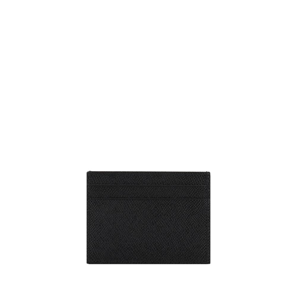Portefeuille Dolce & Gabbana en cuir de veau noir Bos Taurus