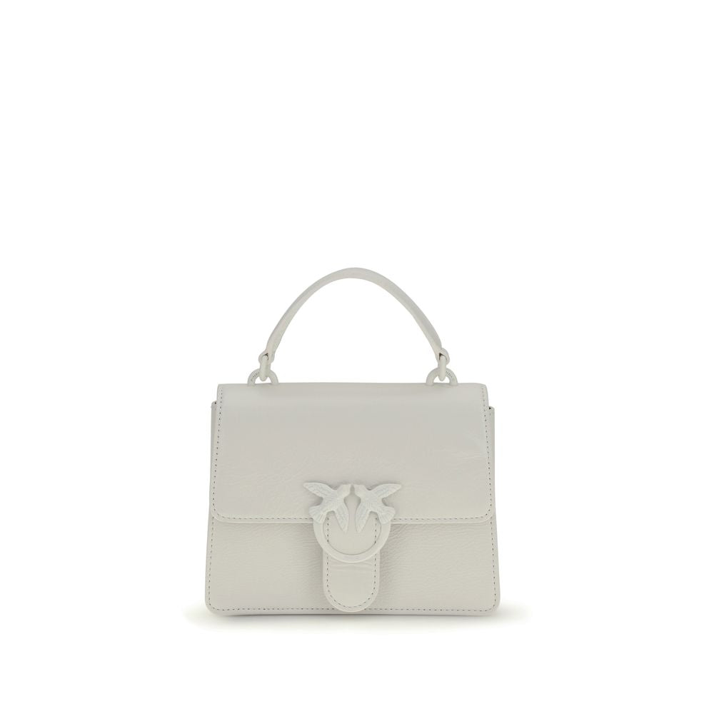 Sac à main PINKO en cuir de chèvre blanc