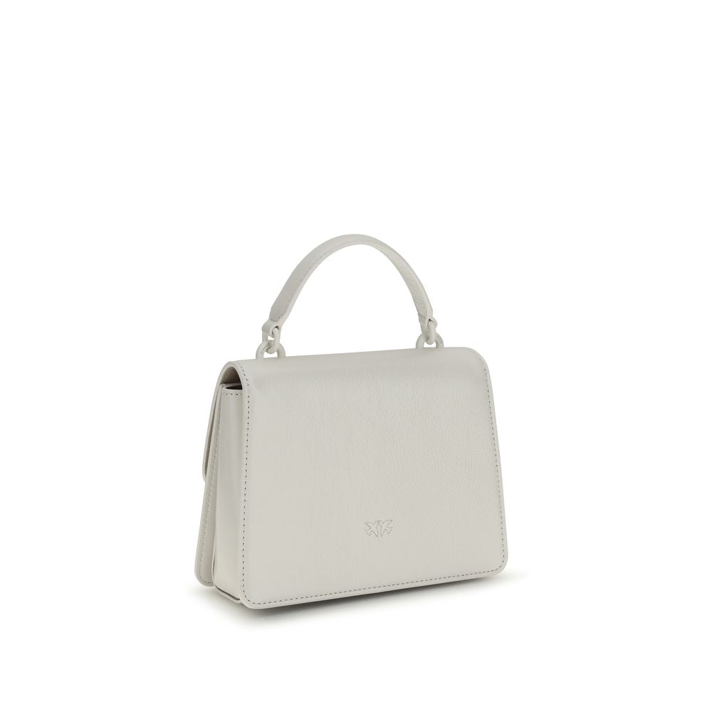 Sac à main PINKO en cuir de chèvre blanc