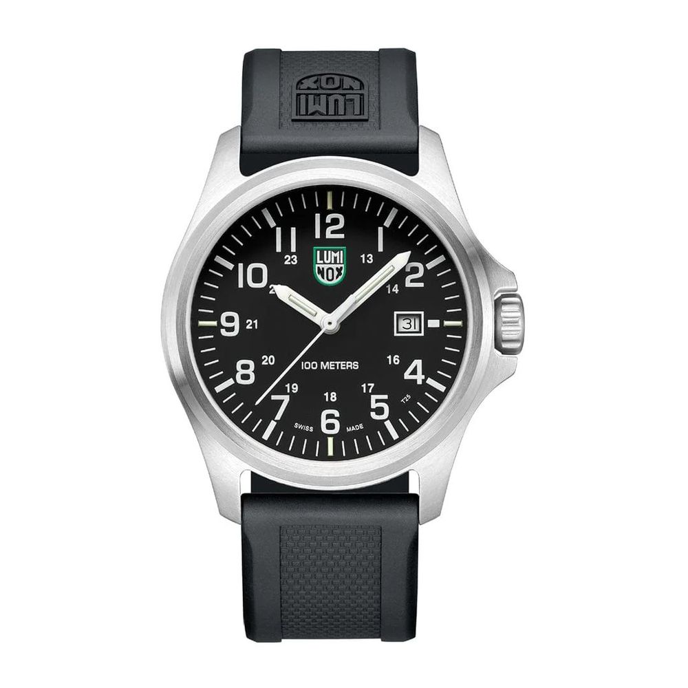 Montre habillée en résine noire Luminox