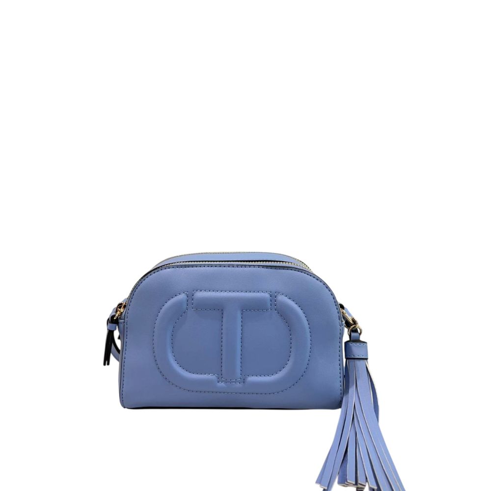 Sac bandoulière Twinset bleu en PU pour femme